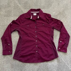 Converse Maroon Button Down
